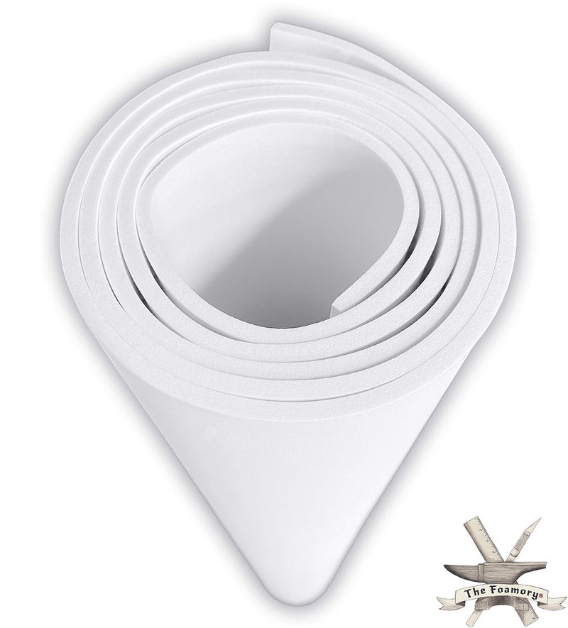 The Foamory Shape Retention EVA Cosplay Foam - 4mm Thick (White) X-Large 35â€x59â€ High Density EVA Craft Foam Sheets - Premium 85 kg/m3 Heat Shape Material for DIY, Comic, Con or Halloween Costumes - The Foamory - Image 1